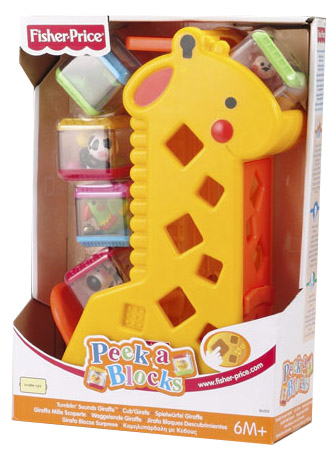 Fisher-Price Музыкальный жираф с кубиками Артикул: B4253