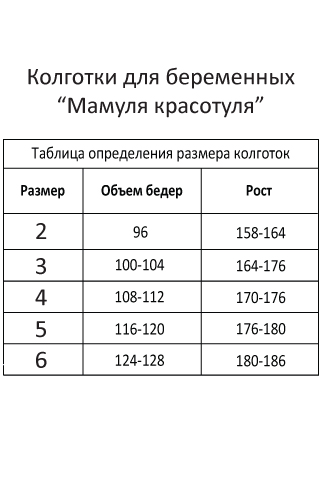 Мамуля красотуля колготы для беременных