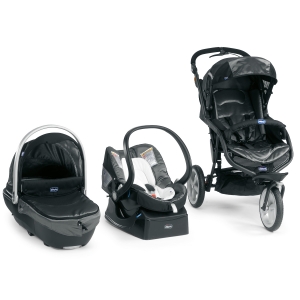 Коляска комбинированная Chicco Trio S3 Black AUTO-FIX Цвет Tecna