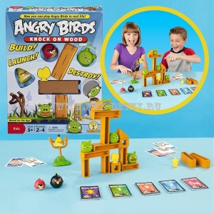 НАСТОЛЬНАЯ ИГРА ANGRY BIRDS W2793 "Сердитые птички: Постучи по дереву". Минск