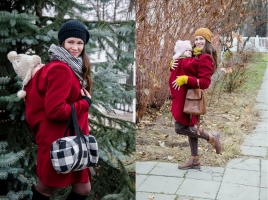 13. элегантное пальто - мастхэв модной слингомамы 13. элегантное пальто - мастхэв модной слингомамы