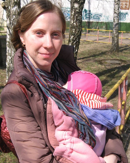в слинге с кольцами бамбино