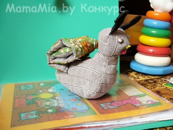 Мягкая развивающая игрушка "Улитка". Игрушки своими руками