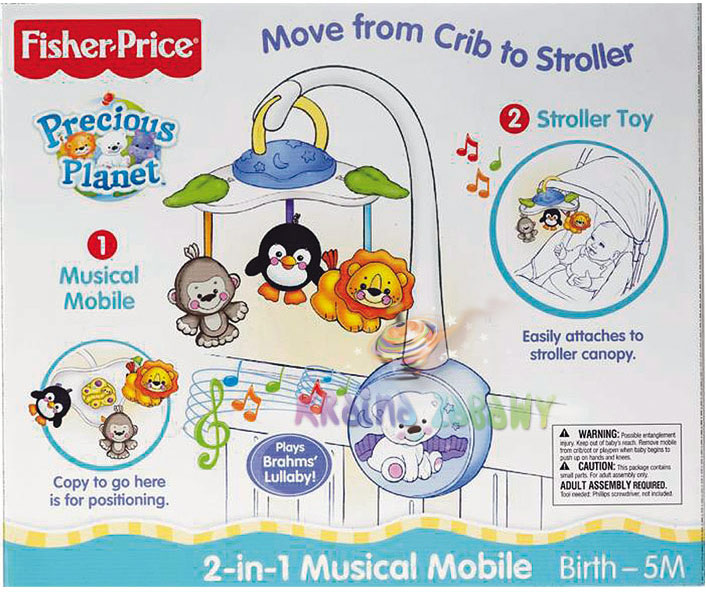 Fisher Price Игрушка Живая планета "2 в 1 музыкальная каруселька"