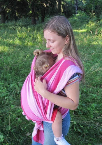 Gypsymama BaliBaby Breeze вертикальное кормление в слинге шарфе